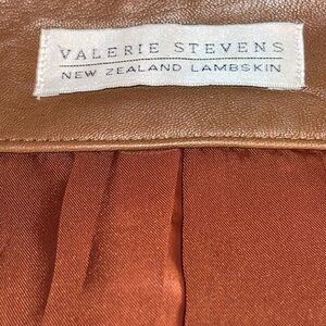Valerie Stevens Tan Leather Jacket